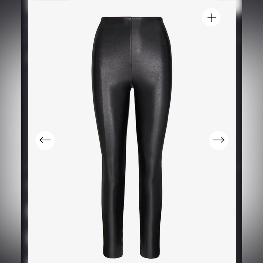 Commando Faux Leather Black Leggings